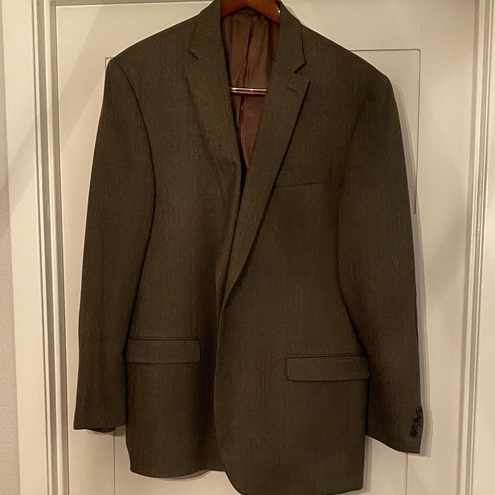 Macy's Brown Sport Coat Tailored Blazer